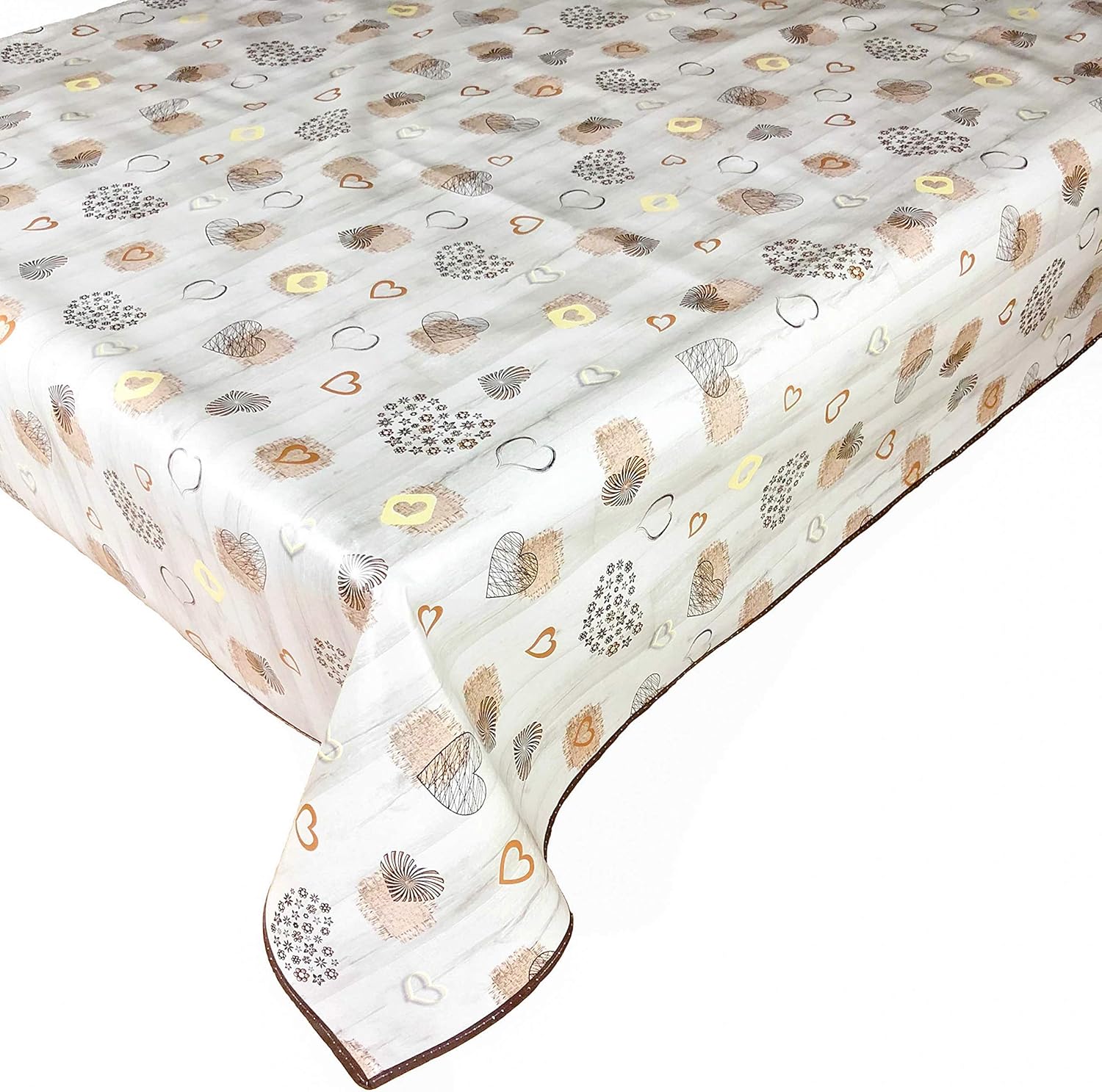 Tovaglia Hiser Antimacchia Arancione Splash - 140x260 Cm, Impermeabile, In Poliestere, Per Interno/esterno