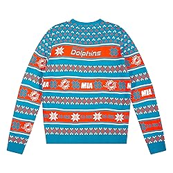 FOCO Standard NFL Big Logo Ugly Sweater, Team Color