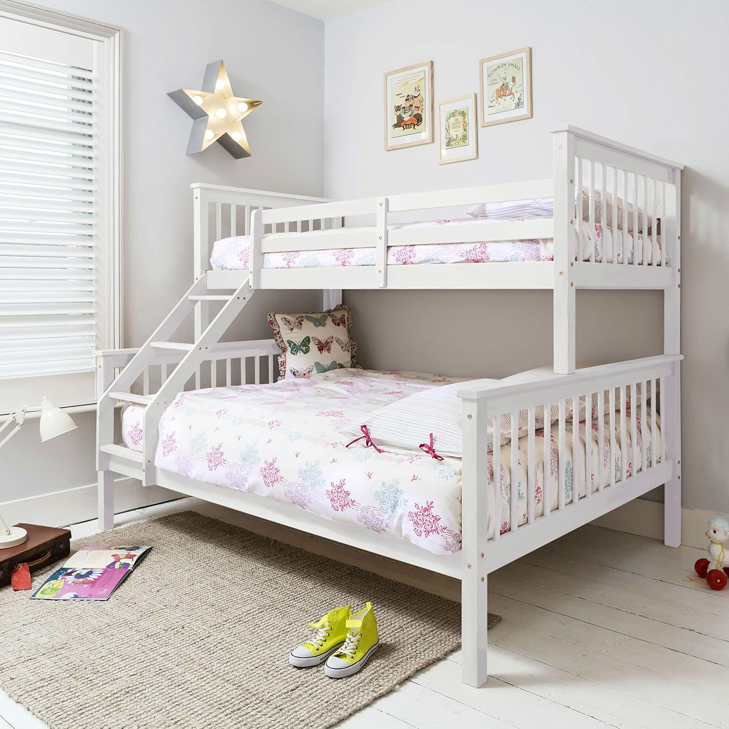 Noa and Nani Hanna Triple Bed Bunk Bed (White) Amazon.co.uk