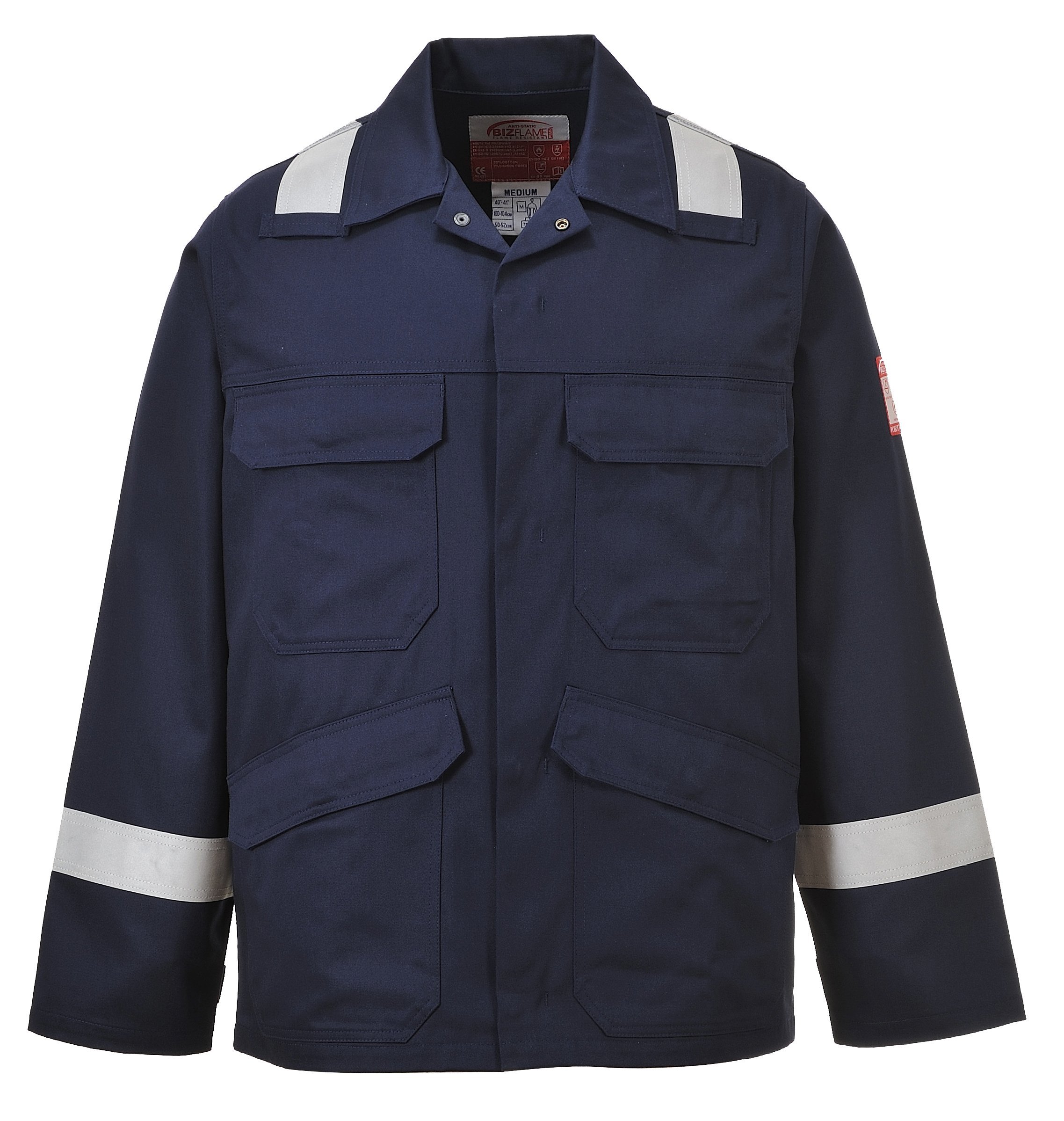Portwest Bizflame Plus Jacket, Size: XXXL, Colour: Navy, FR25NARXXXL