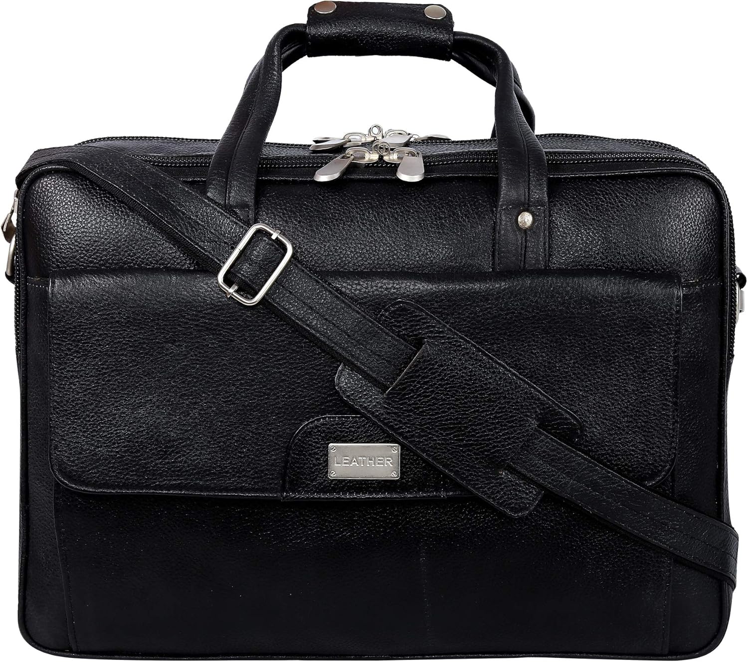 K&K Messenger Laptop Bag with Two Compartments for Business