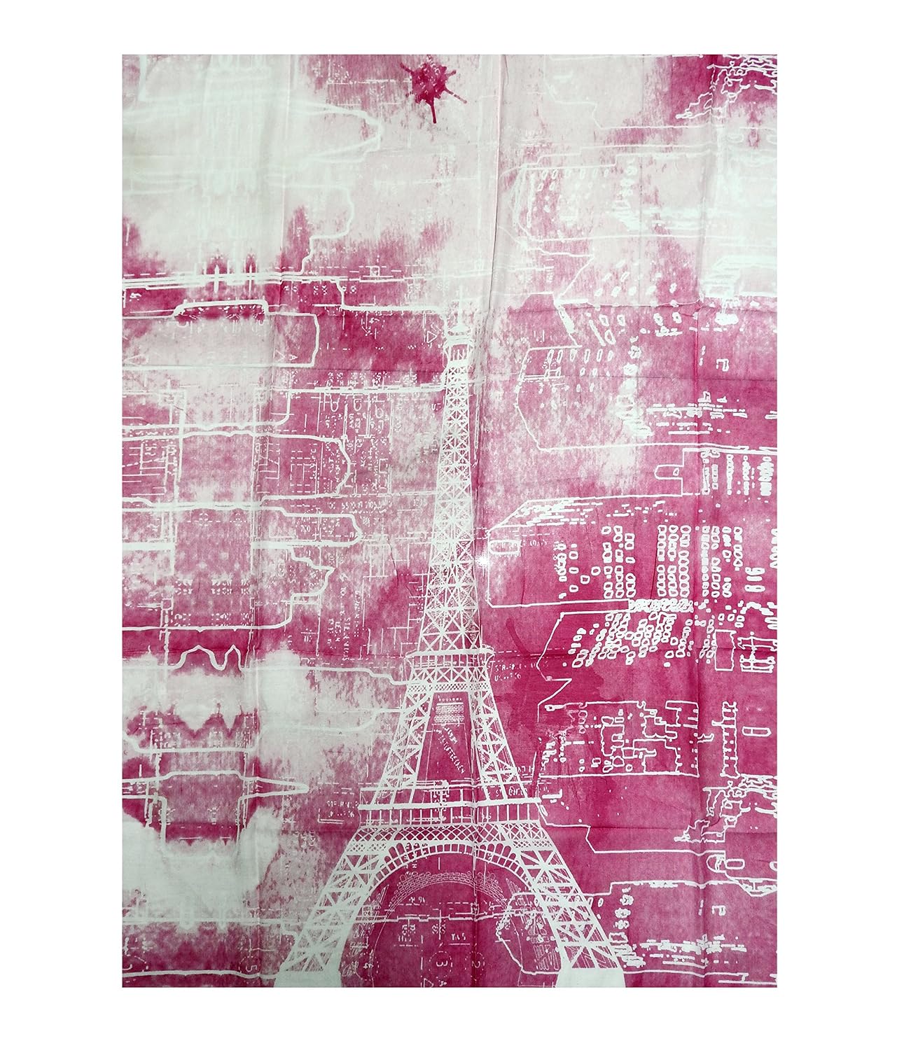 eiffel tower print long summer stole