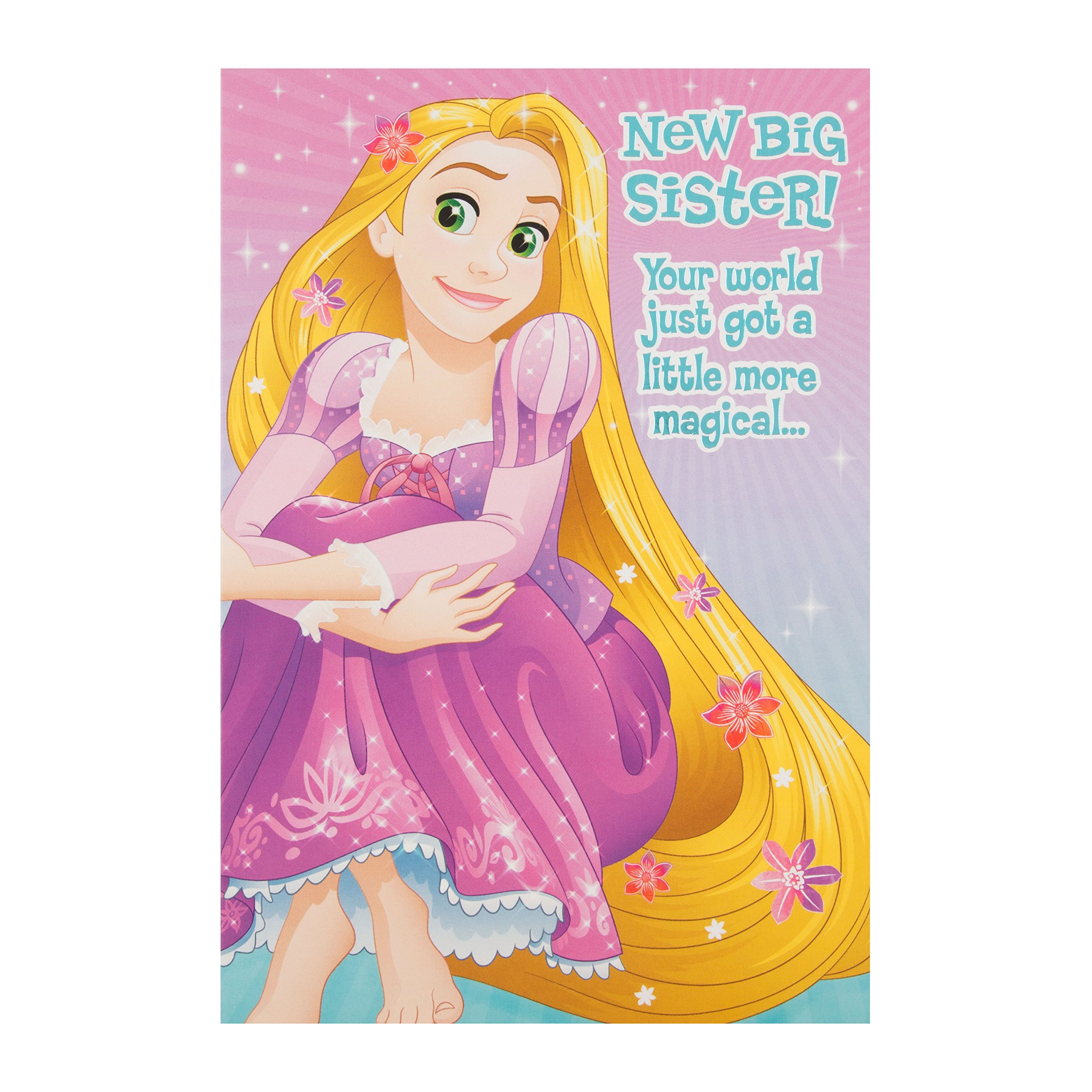 Hallmark 25503155 Medium "Magical" Disney Princess Big Sister Card