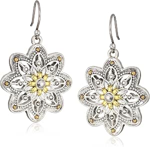 Lucky Brand Flower Drop Earrings 