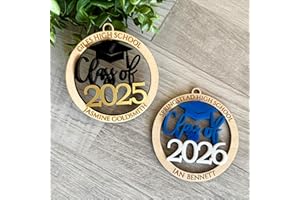 Personalized Graduation Ornament, Custom Name, Congrats Grad, Class of 2025/2026 Decorations, College Graduate Ornament, Hang
