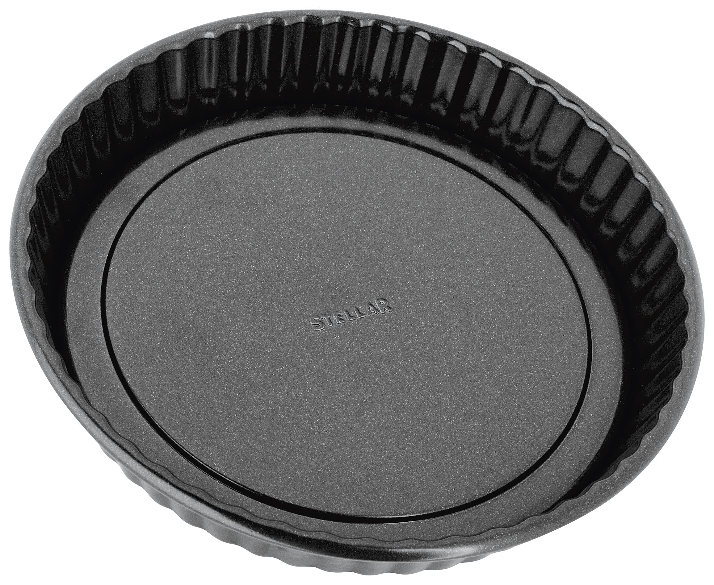 Stellar Non-Stick 8" Flan Tin with Fluted Sides and Loose Base, Dishwasher Safe, 20cm x 3.5cm