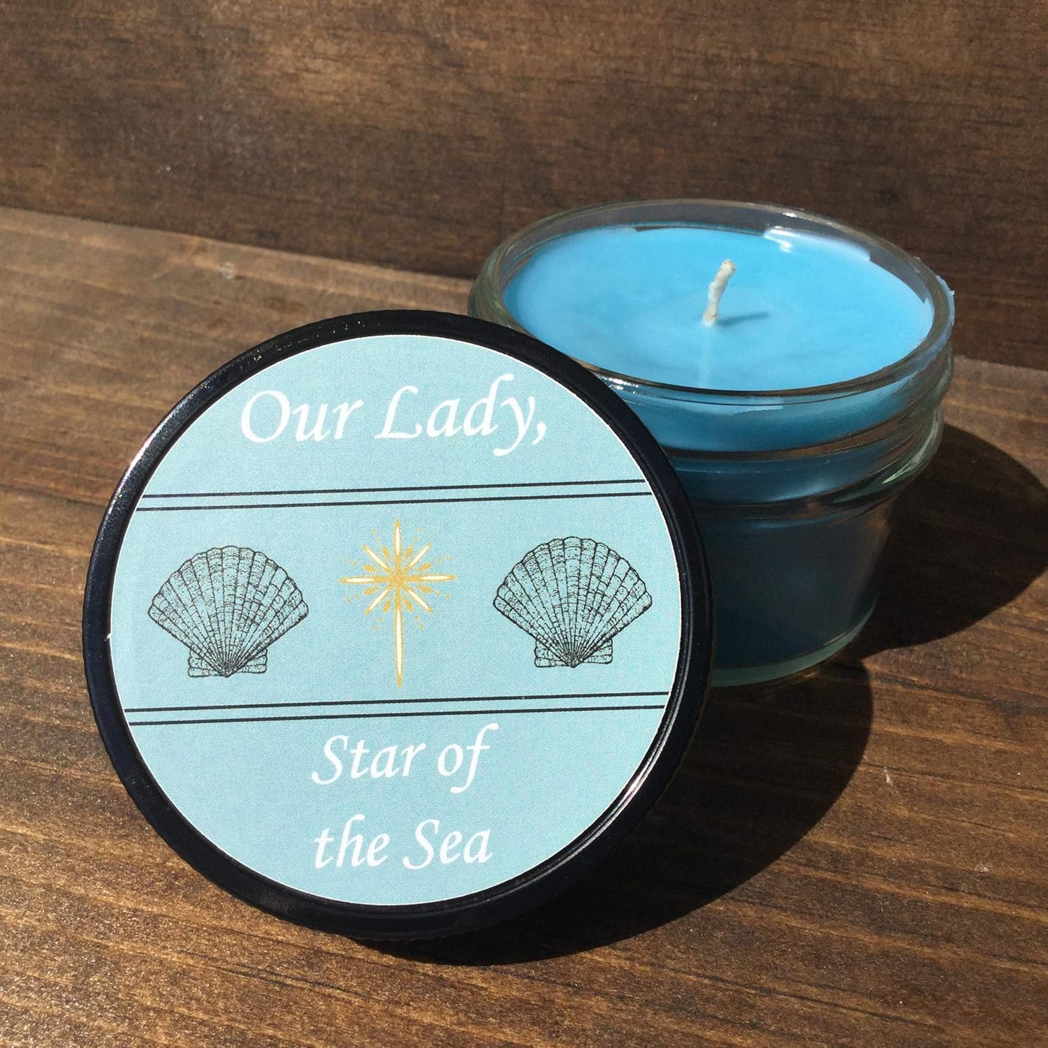 Our Lady, Star of the Sea Candle, Ocean Breeze Scented by