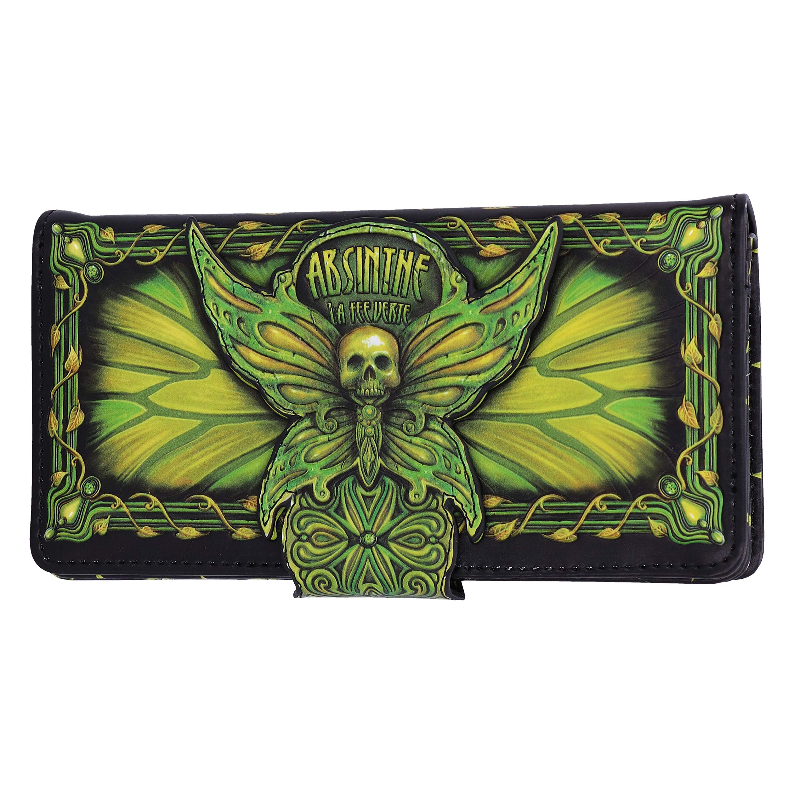 Nemesis Now Absinthe La Fee Verte Green Fairy Embossed Purse
