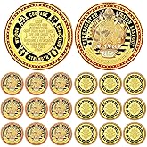 WinnerWhy 20 Pcs Firefighter Coins Fire Prayer Coin Fireman Rescue Department First in Last Out Commemorative Coins for Firefighters Men Fireman Valentine's Day Challenge Coin Badge Gifts