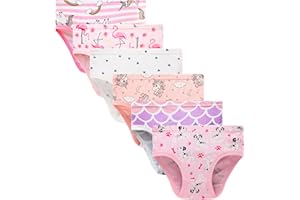 KikizYe Toddler Soft Cotton Panties Little Big Girls Undies Assorted Underwear