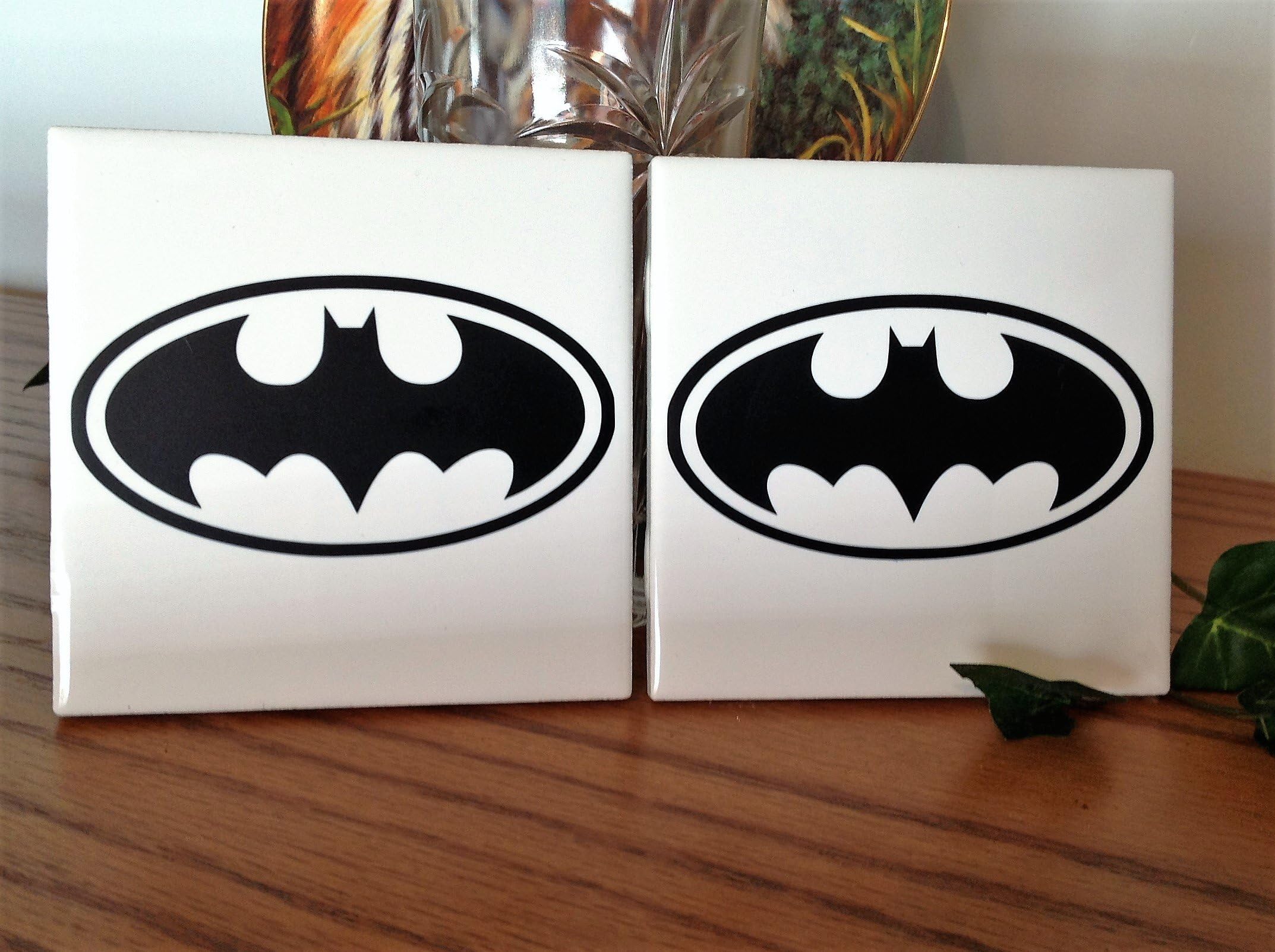 Batman ceramic tile coasters (set of 2)