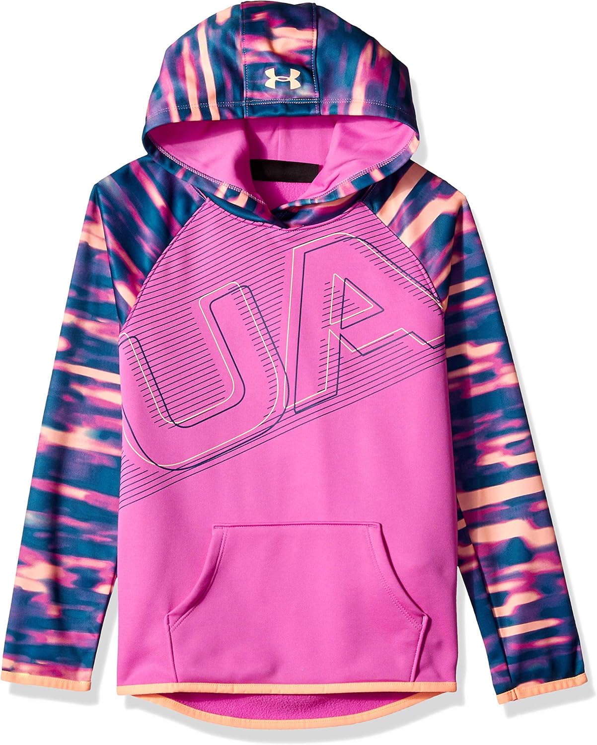 Under Armour Girls Armourfleece Hoody Ua Logo: Clothing