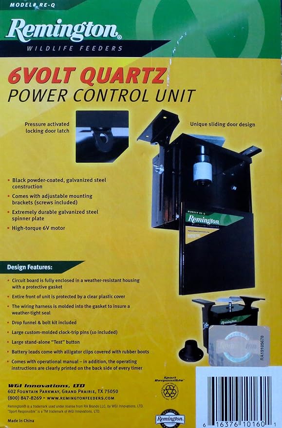 Amazon Com Remington Wildlife Feeders Re Q 6 Volt Quartz Power