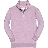 Half Zip Pullover Sweater with Elbow Patches