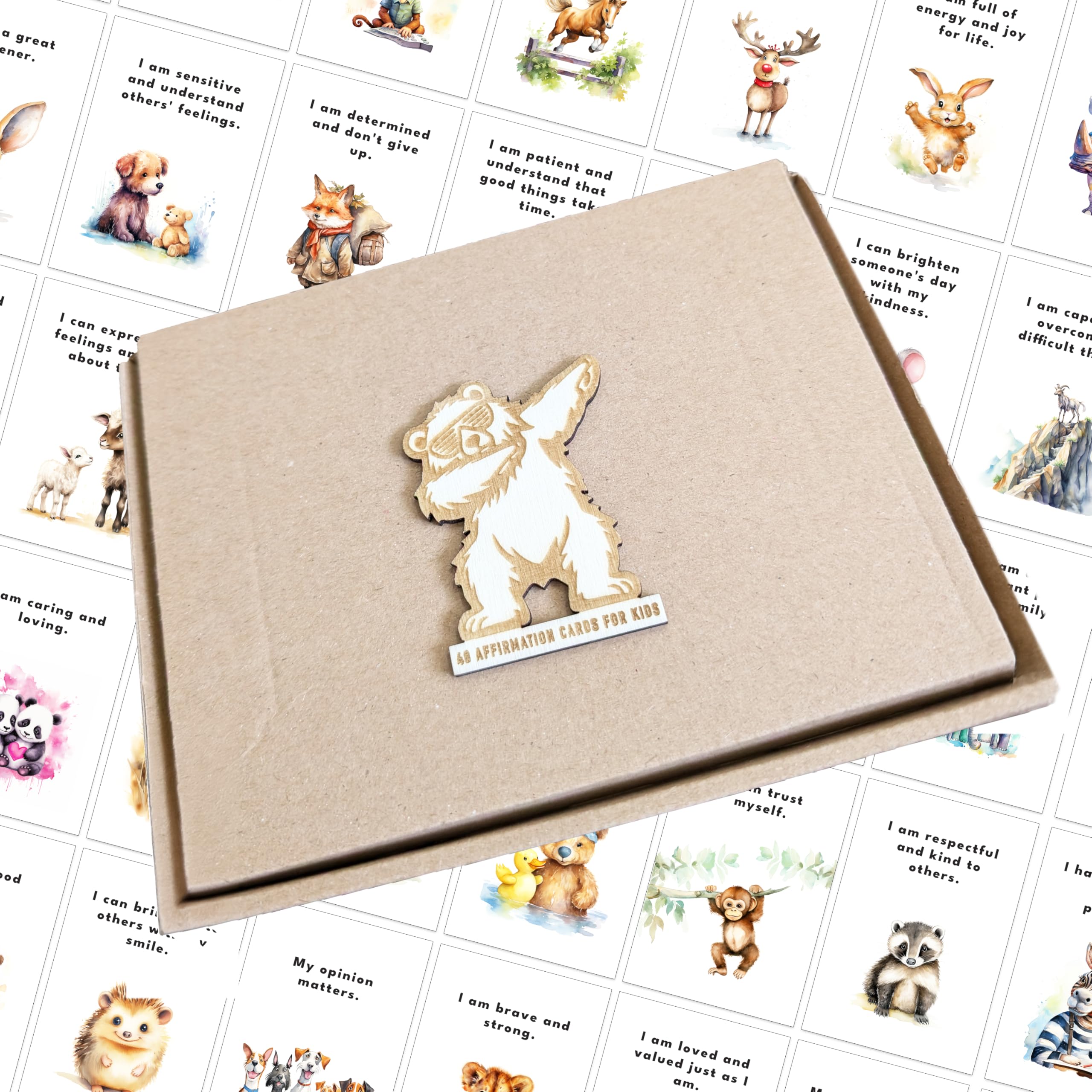 40 Affirmation Cards for Kids - Postcard Size Great for Confidence and Motivation