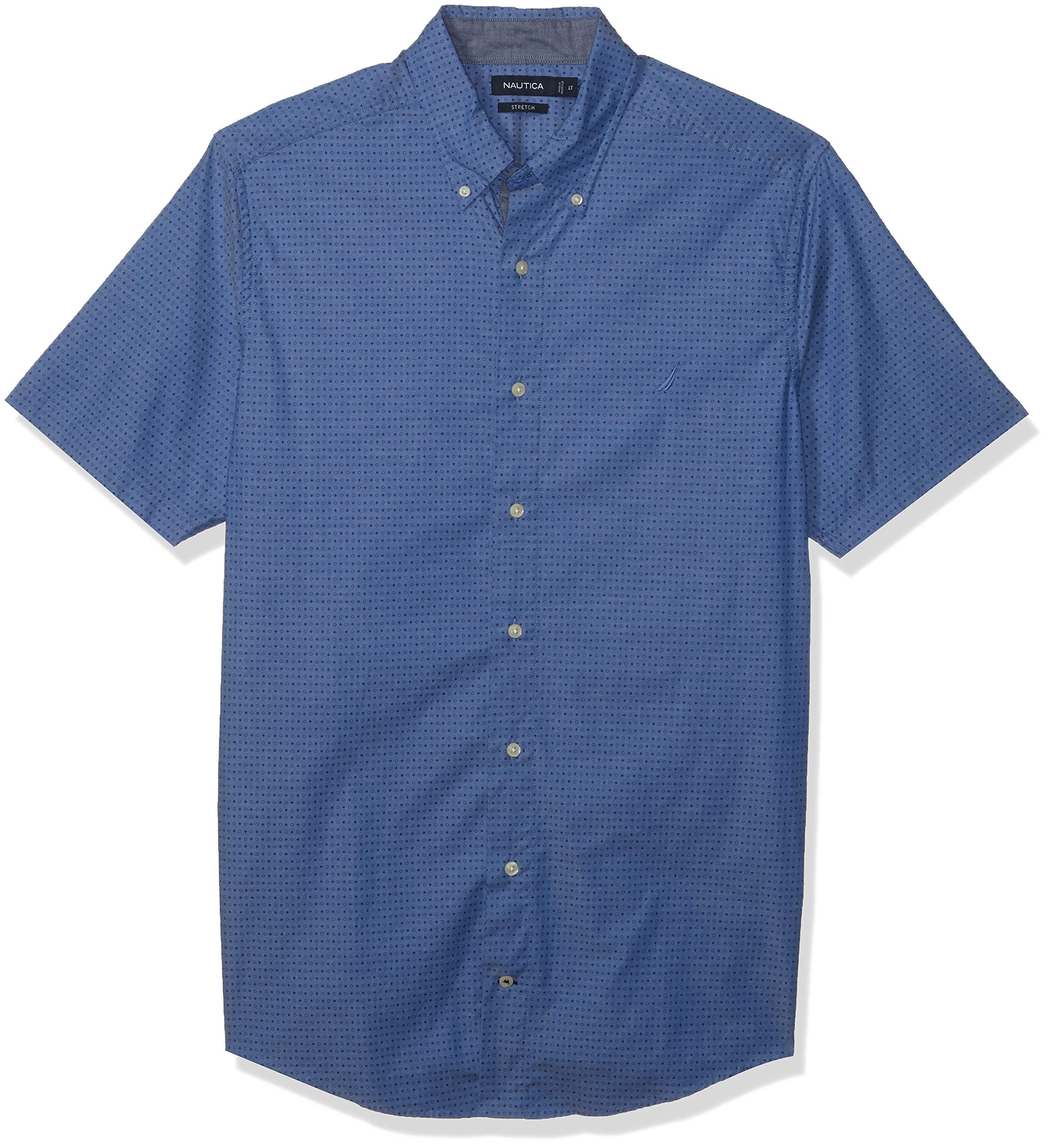 Nautica Men's Big and Tall Short Sleeve Button Down Oxford Shirt