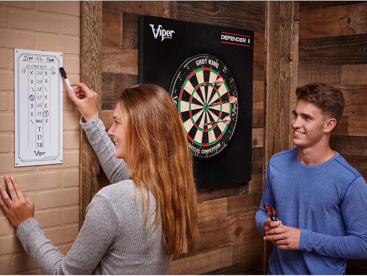 Viper Dry Erase Scoreboard, Cricket and 01 Dart Games, White, 15.375" H x 7.875" W : Dry Erase Boards : Sports & Outdoors