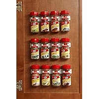 Bellemain Spice Gripper Clip Strips for Plastic Jars - Set of 3, Holds 12 Jars