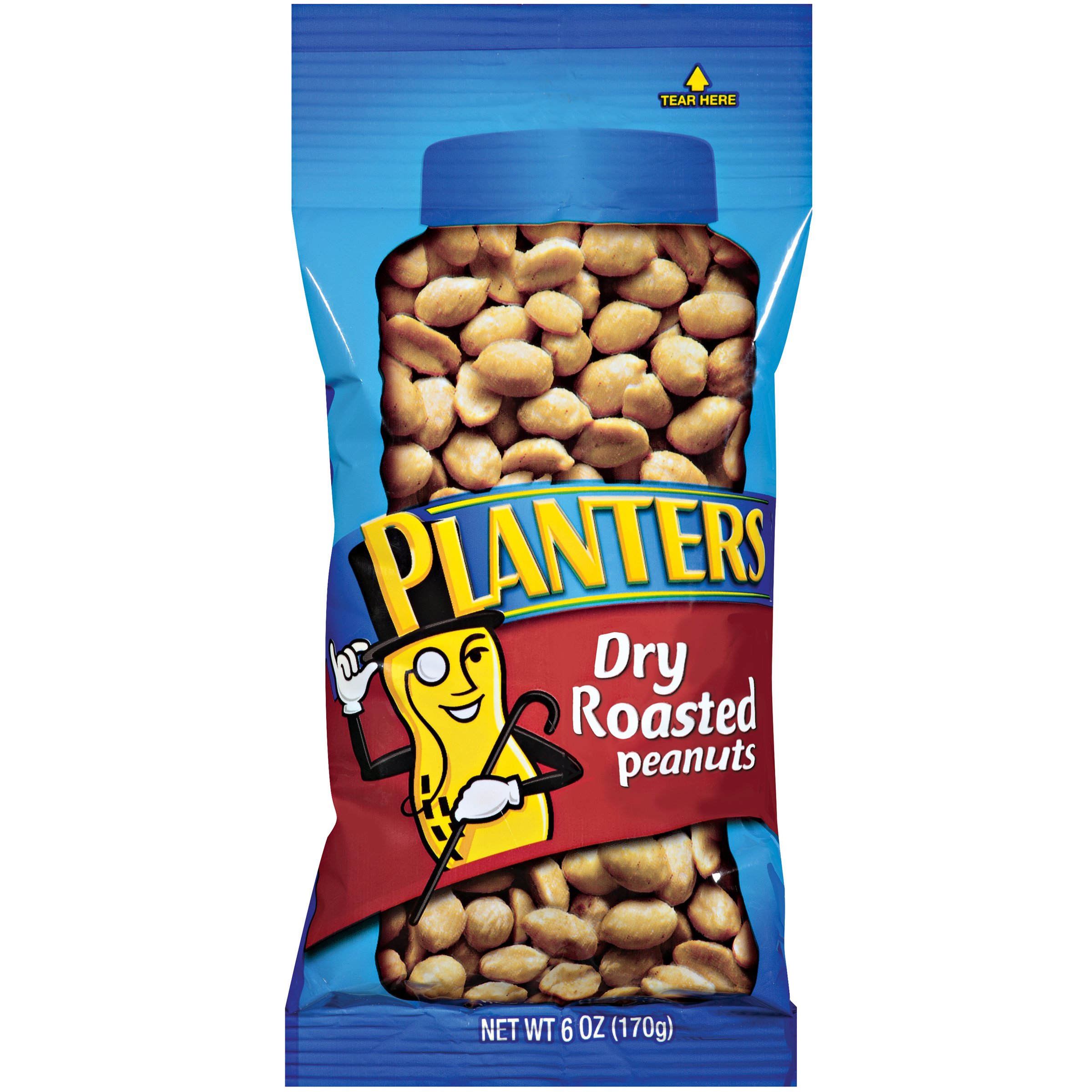 Planters Peanuts, Honey Roasted, 6Ounce (Pack of 12) Snack Peanuts Grocery