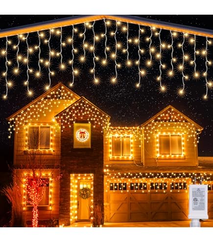 LED Curtain Icicle String Fairy Light Holidays Party Garden Stage Outdoor Decora