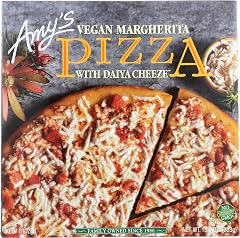 Amy's Frozen Cheeze (Vegan Cheese) Pizza, Made with Organic Tomatoes and Basil, Hand Stretched Crust, Full Size