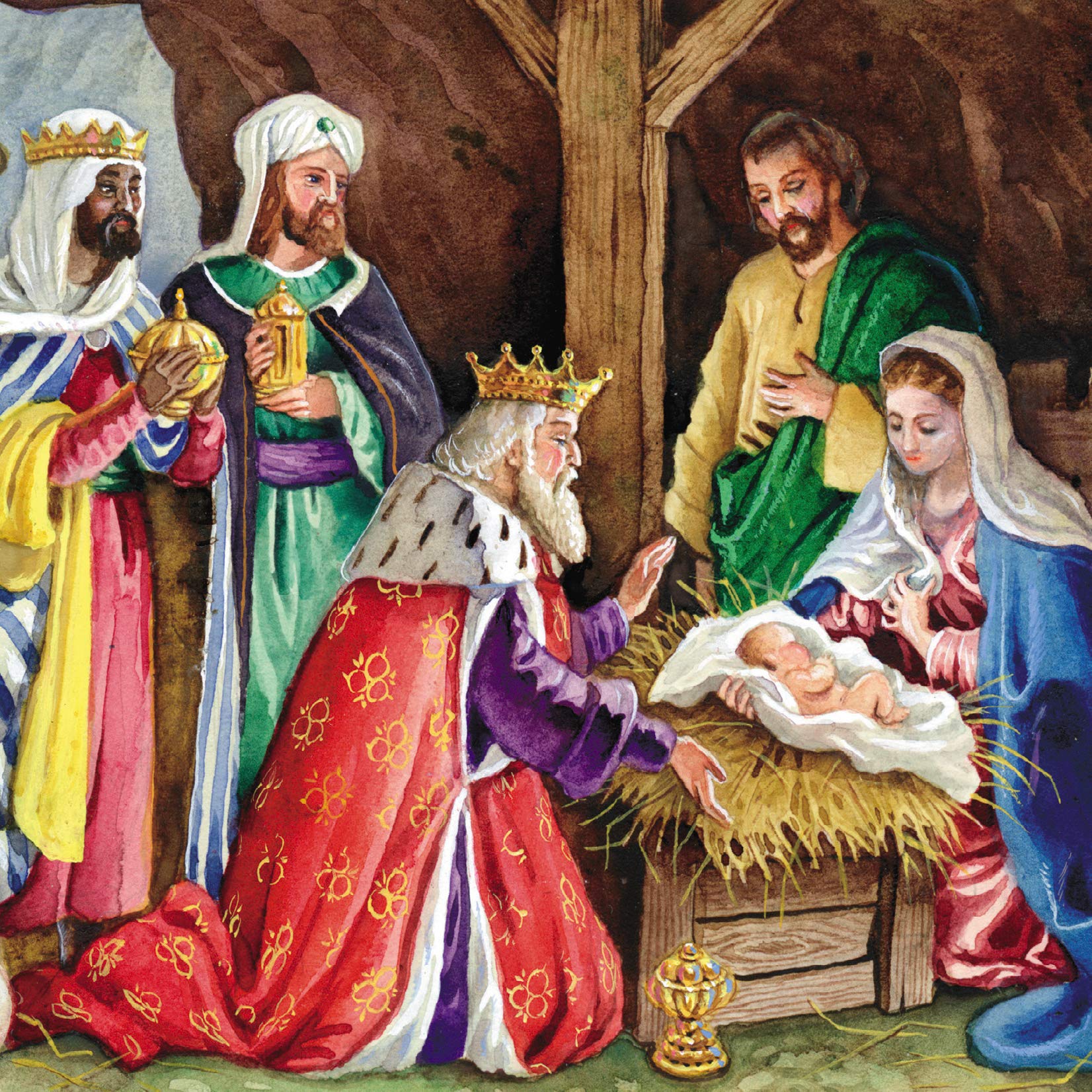 Charity Christmas Cards Pack of 6 - Macmillan, Alzheimer's Society, Save the Children, Dogs Trust, Epilepsy Action, Multiple Sclerosis Trust - Religious Nativity Scene - Eco-Friendly