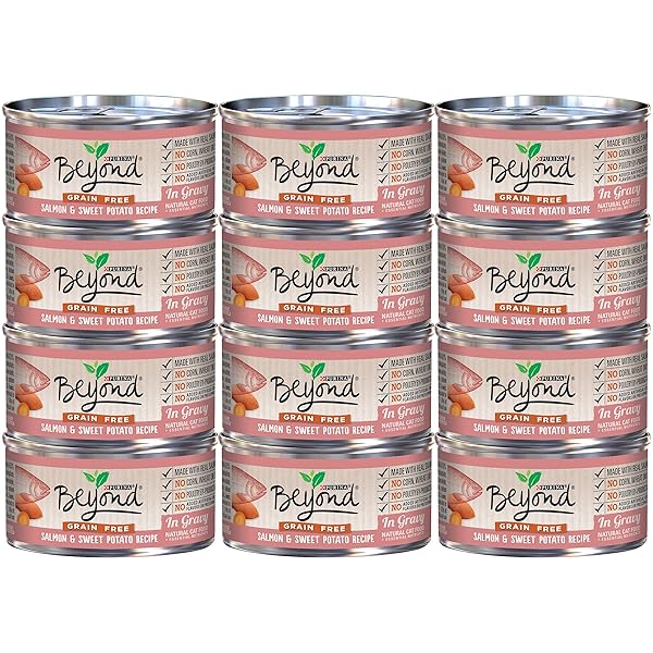 BEYOND DRY CAT PURINA GRAIN FREE SALMON AND SWEET POTATO RECIPE CAN, 3 OZ,12 CANS