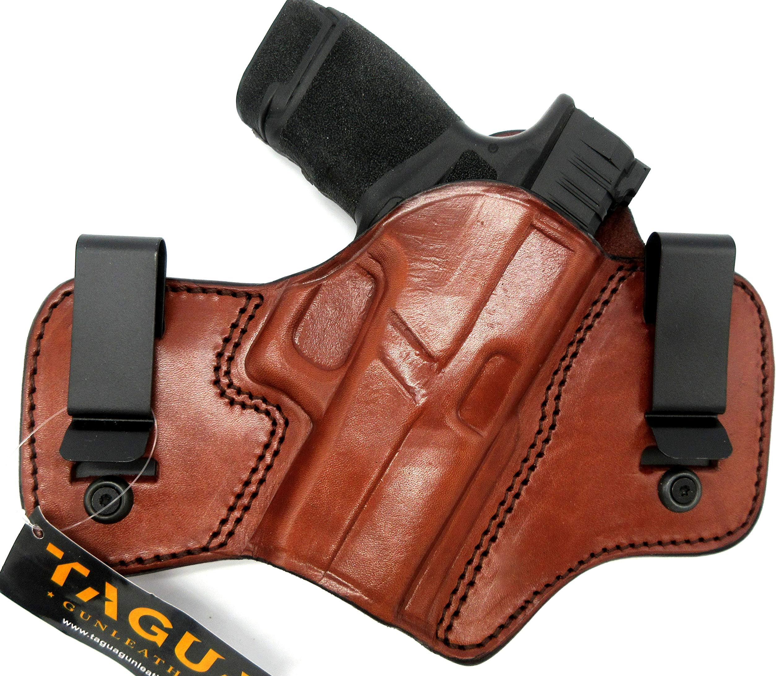 HOLSTERMART USA TAGUA Right Hand IWB AIWB Inside Pants Dual Clip Concealment Holster for Springfield Armory Hellcat 3"