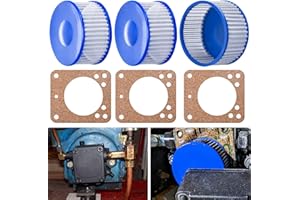 FancyTark 3 Pack A2VA7116 A2EA6520 Strainer Kit & Gasket Compatible with Su-ntec A2VA 7116, 7112, 3006, PF20322 & Be-ckett Cle-anCut 2184404U, A2EA 6520, 6527, 6528