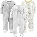 Simple Joys by Carter's Baby 3-Pack Cotton Footed Sleep and Play