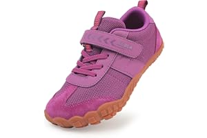 KUBUA Boys Girls Sneakers Kids Barefoot Shoes Comfort Anti-Slip Walking Shoes for Indoor Outdoor Toddler Little Big Kid