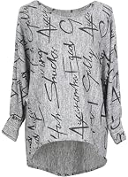 Pull Asymétrique Imprimé Lettres Emma & Giovanni - Femme - Style Moderne Et Confortable