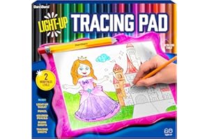 Dan&Darci Light Up Tracing Pad for Kids - Arts & Crafts Writing Drawing Tracer Board, Craft Kit for Girls & Boys Ages 6-12 - 