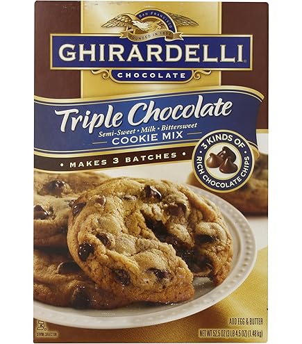 Amazon.com : Ghirardelli Triple Chocolate Chip Cookie Mix (17.5