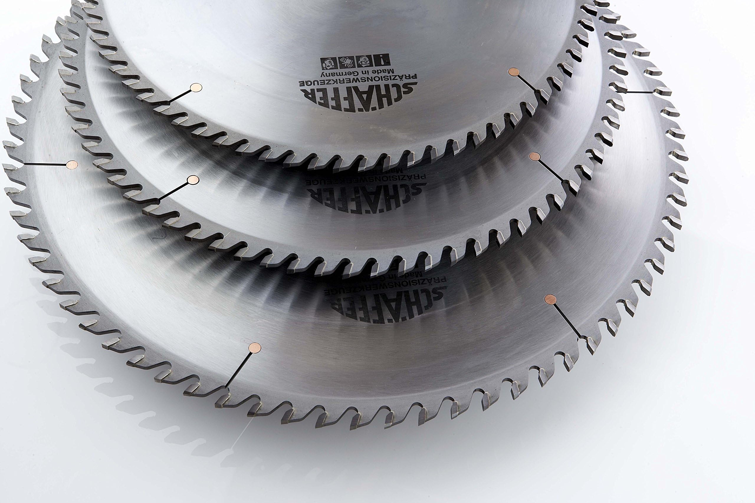 Schaffer Schelling Circular Saw Blade - 450mm Diameter, Triple Chip (TC) Grind, 4.4/3.2mm Kerf, 30mm Arbor, 72 Teeth - Tungsten Carbide Table Saw Blade