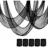 5Pcs Halloween Creepy Cloth Black 30×72inch - Halloween Decorations Clearance - Creepy Spooky Halloween Decorations Outdoor Indoor
