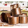 Paska Molds Easter Bread Forms |12 pack 15 oz | Easter Bread Paper Form Kulich - Panettone Paper Mold Large Pan W 5.1 x H 3.35-in Pascha Mold