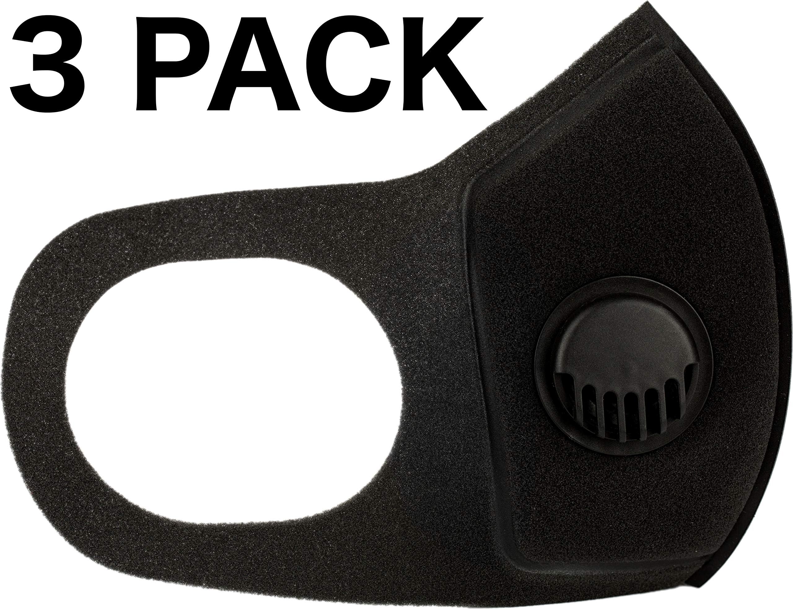 Deutsche Mask Luft Mask Dust Respirator – (3 Pack) Pollution Mask for Face, Mouth, Nose Air Filtration – Ideal for Dust, Contamination, Filter Smoke, Traveling to Mexico City, India, China