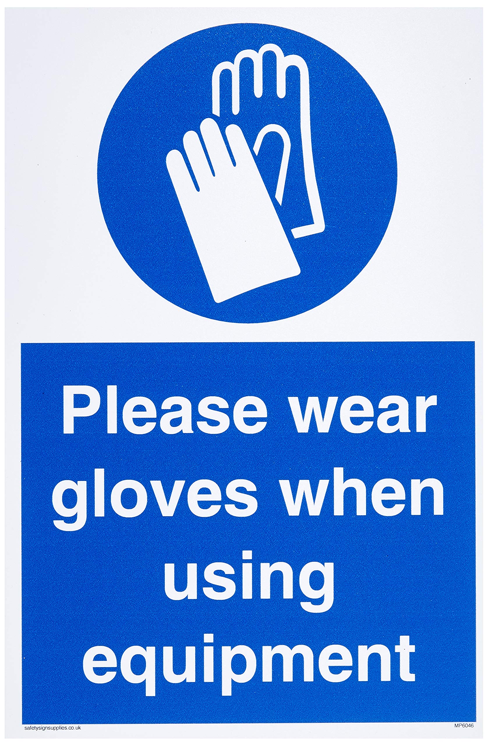 Please wear gloves when using equipment