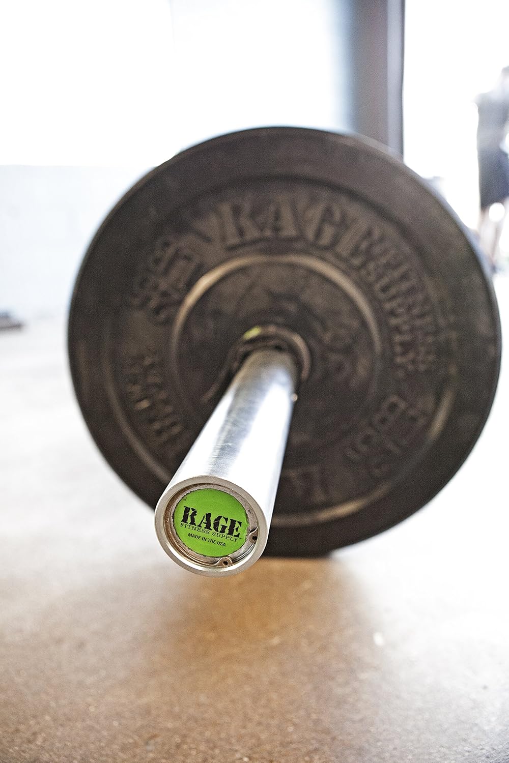 RAGE Fitness Olympic Training Barbell, 15 lb, For Weightlifting and Power Lifting : Sports & Outdoors