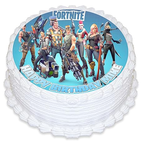 torte fortnite season 7 - cake topper personalized birthday 8 round circle decoration party birthday sugar frosting transfer fondant image best quality edible image for cake jk44  cake topper personalized birthday 8 round circle decoration party birthday sugar frosting transfer fondant image best quality edible image for cake jk44 - torte fortnite season 7