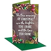 American Greetings Christmas Card for Someone Special, Festive Ornaments and Pine Branches Holiday Greeting for Friend (Special To Me)