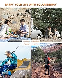 LUMOPAL 30W Foldable Solar Panel Portable Solar
