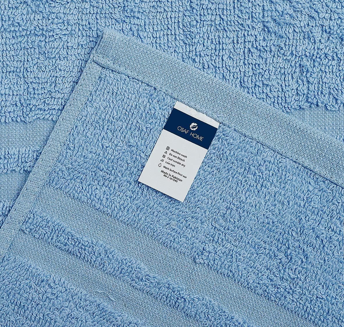 MEDICASCRUBS 100% Organic Cotton Bath Towels Set Pk 6-Ultra Soft Large Bath Towel- Blue Bath Towel Set-Highly Absorbent Daily Usage Bath Towel-Ideal for Pool Home Gym Spa Hotel-Bath Towel Set 22 x 44: Home & Kitchen