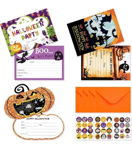 15 Halloween-Einladungskarten 'Come If You Dare' Mit Umschlägen – Gruselig Für Mottoparty