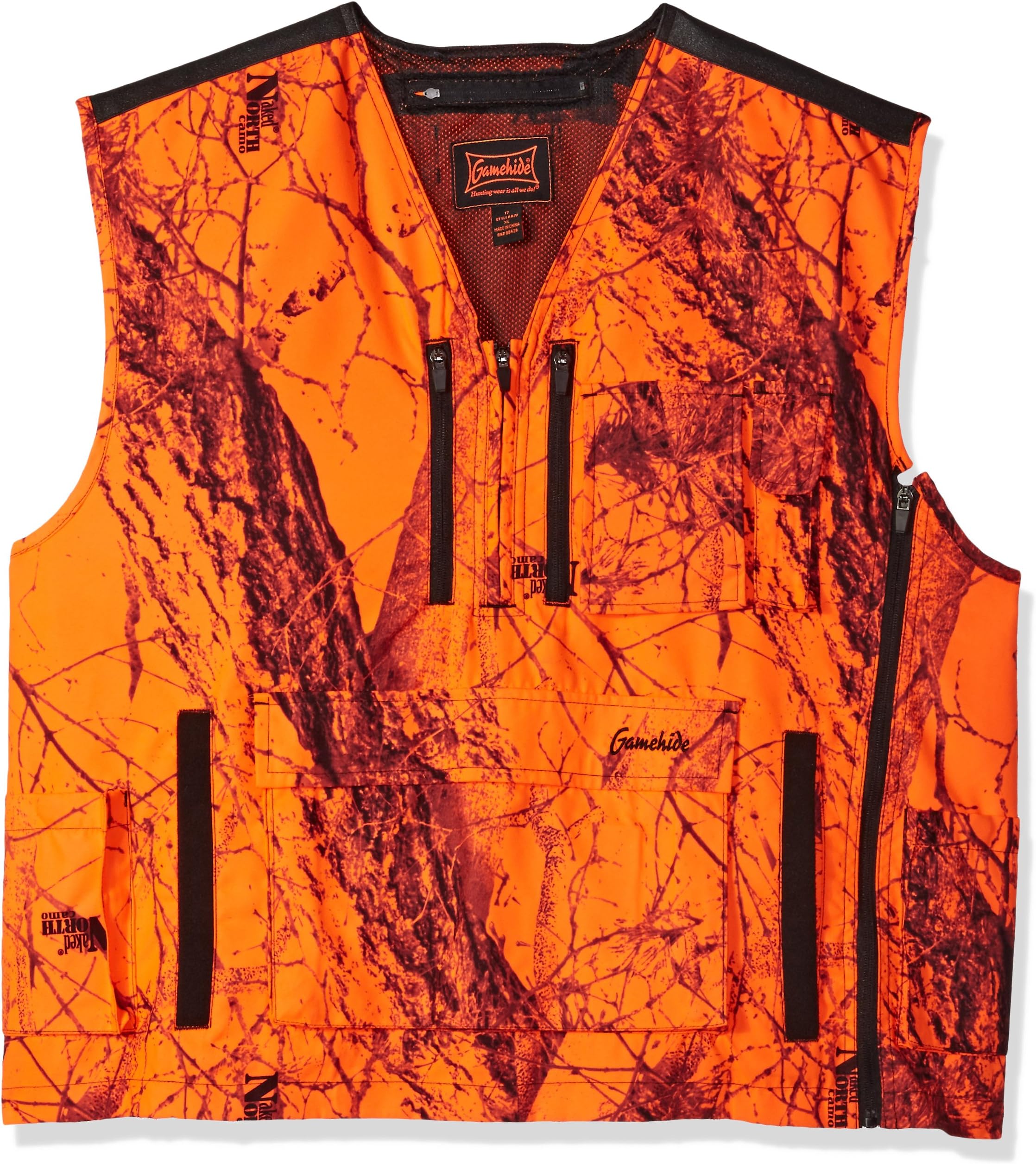 Mountain Pass Extreme Big Game Blaze Orange Camo Hunting Vest