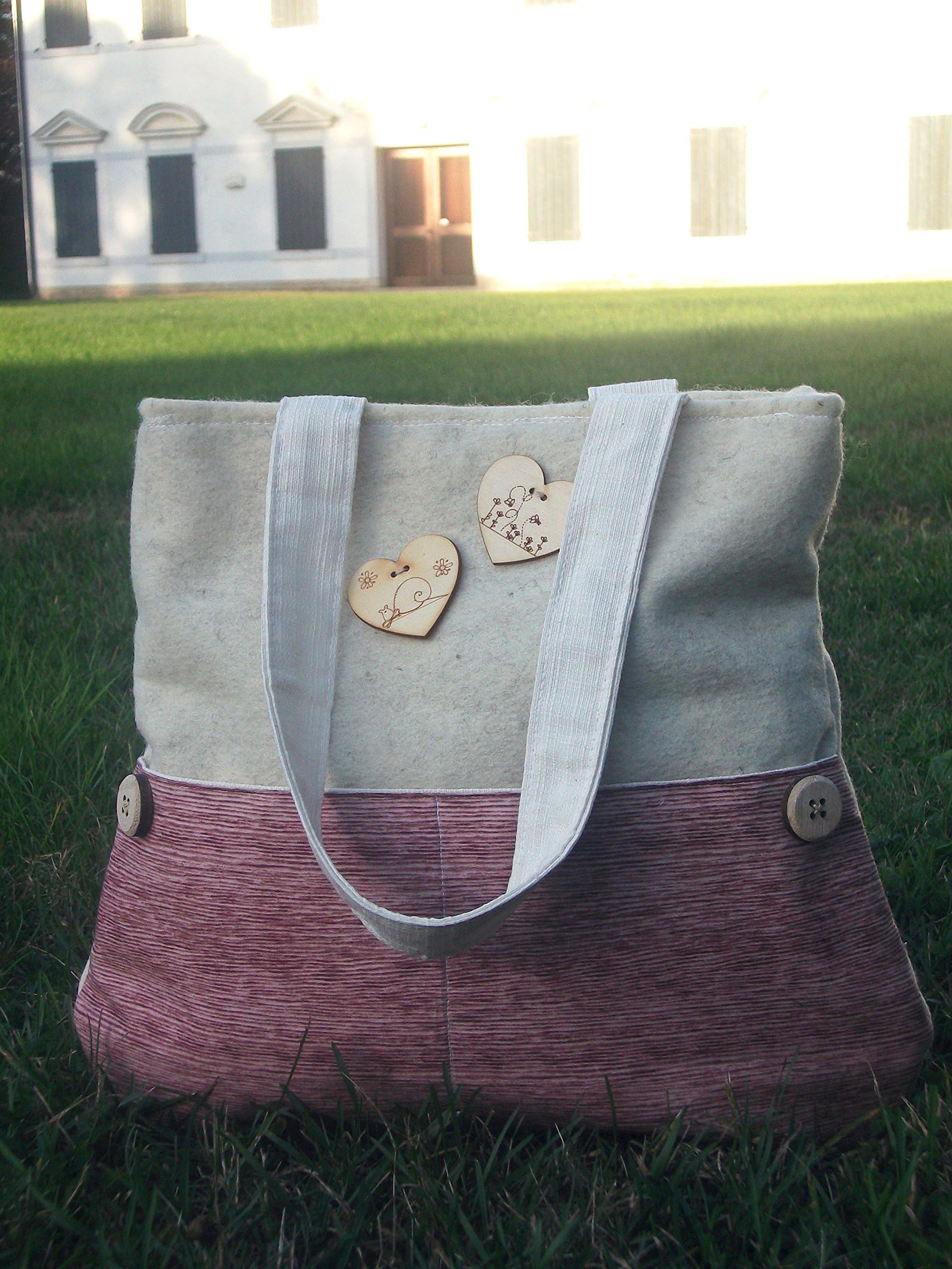 Diaper Bag, baby bag, newborn - Felt and Batik