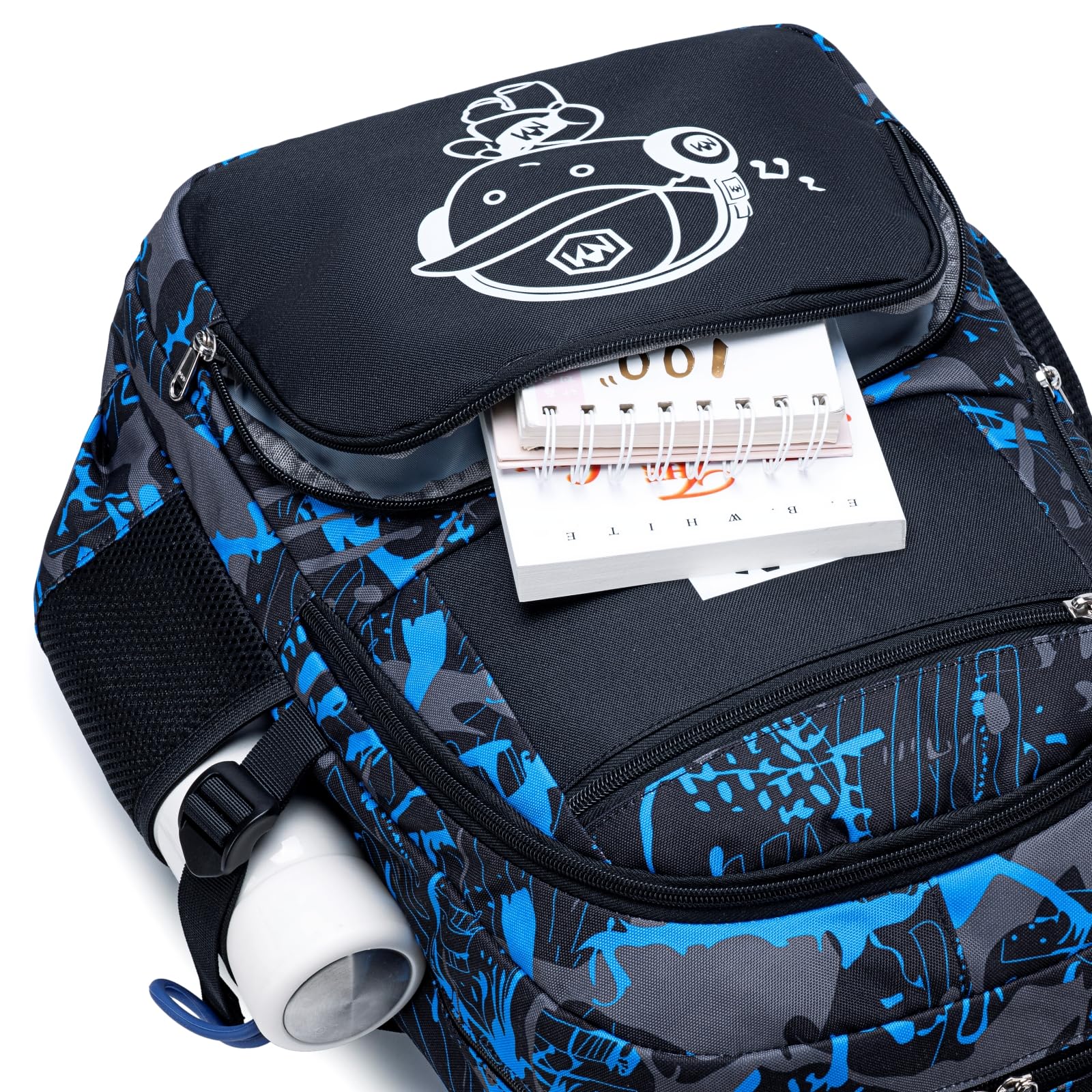 Bluboon Kids Backpack Boys Camo Bookbag Teens Elementary School Bag Daypack Travel Back Pack Middle school