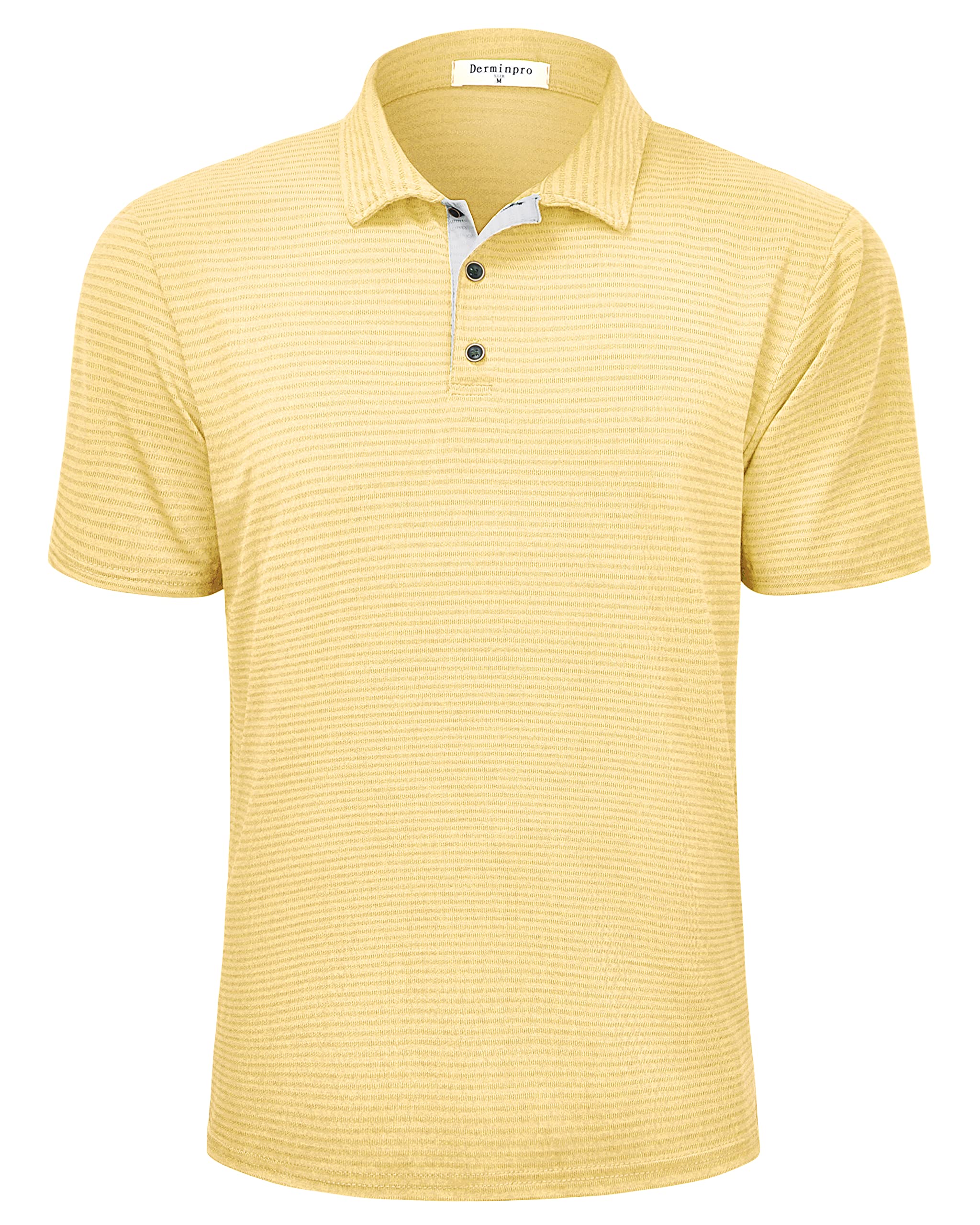 Derminpro Men's Lightweight Golf Polo Shirts Short Sleeve Dry Fit