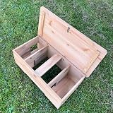Selections Wooden Hedgehog Feeding Station Shelter with Opening Roof view 7